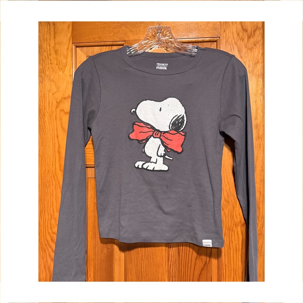 RSQxPeanuts Long Sleeve Baby Tee